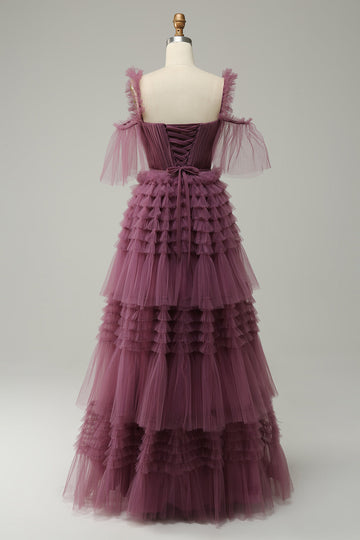 Mavue A Line Sweetheart Long Ball Dress